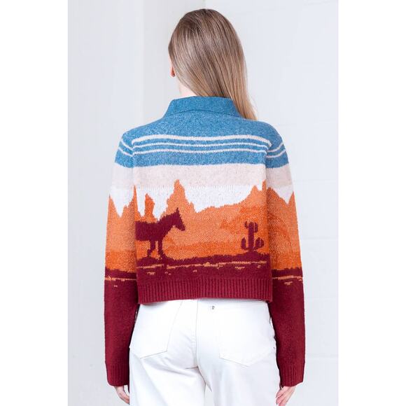 BOHO Western LONG SLV SWEATER CARDIGAN - Picture 6 of 10